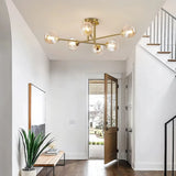 Moderne Mehrflammige LED-Deckenleuchte im Kugel-Design für das Wohnzimmer
