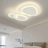 Moderne dimmbare LED Deckenleuchte in Weiß für das Wohnzimmer
