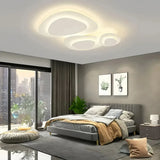 Moderne dimmbare LED Deckenleuchte in Weiß für das Wohnzimmer