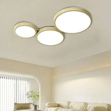 Moderne runde flache LED-Deckenleuchte, 3-flammig, für Wohnzimmer
