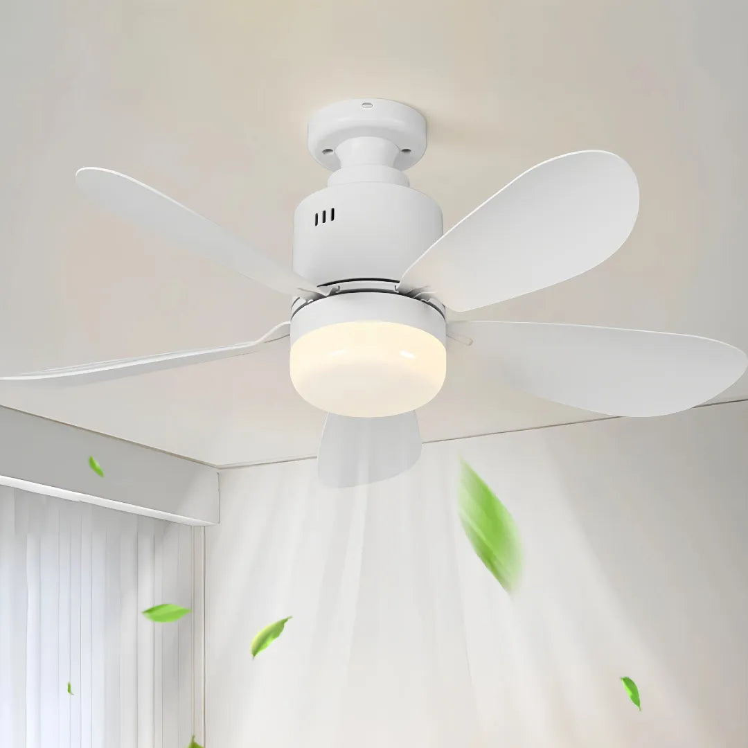 Moderner Deckenventilator mit Licht für Schlafzimmer, 5-flügelig