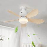 Moderner Deckenventilator mit Licht für Schlafzimmer, 5-flügelig