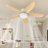 Moderner Deckenventilator mit Licht und Fernbedienung, 5 Flügel