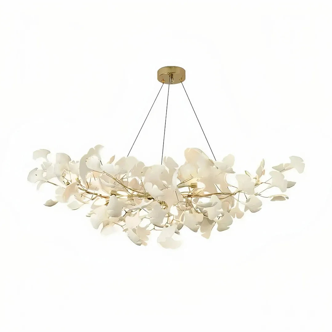Großer Ginkgo Kronleuchter für elegantes Wohnzimmer