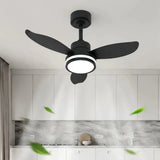 Moderner 3-flügeliger Deckenventilator mit Licht und Fernbedienung
