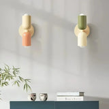 LED Wandleuchte Doppelkopf im Morandi Stil für Schlafzimmer