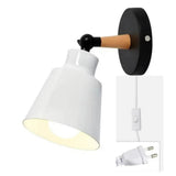 Nordische Wandleuchte mit Kabel dimmbar für Schlafzimmer