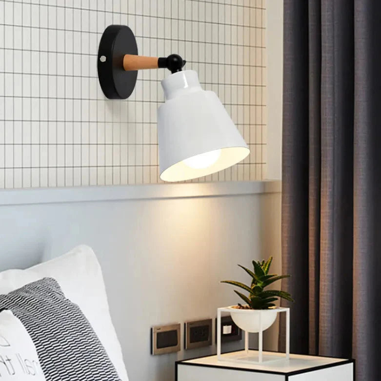 Nordische Wandleuchte mit Kabel dimmbar für Schlafzimmer