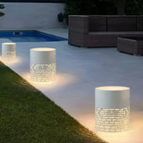 Weiße Outdoor-Stehlampe aus Edelstahl – IP54 für Garten und Terrasse