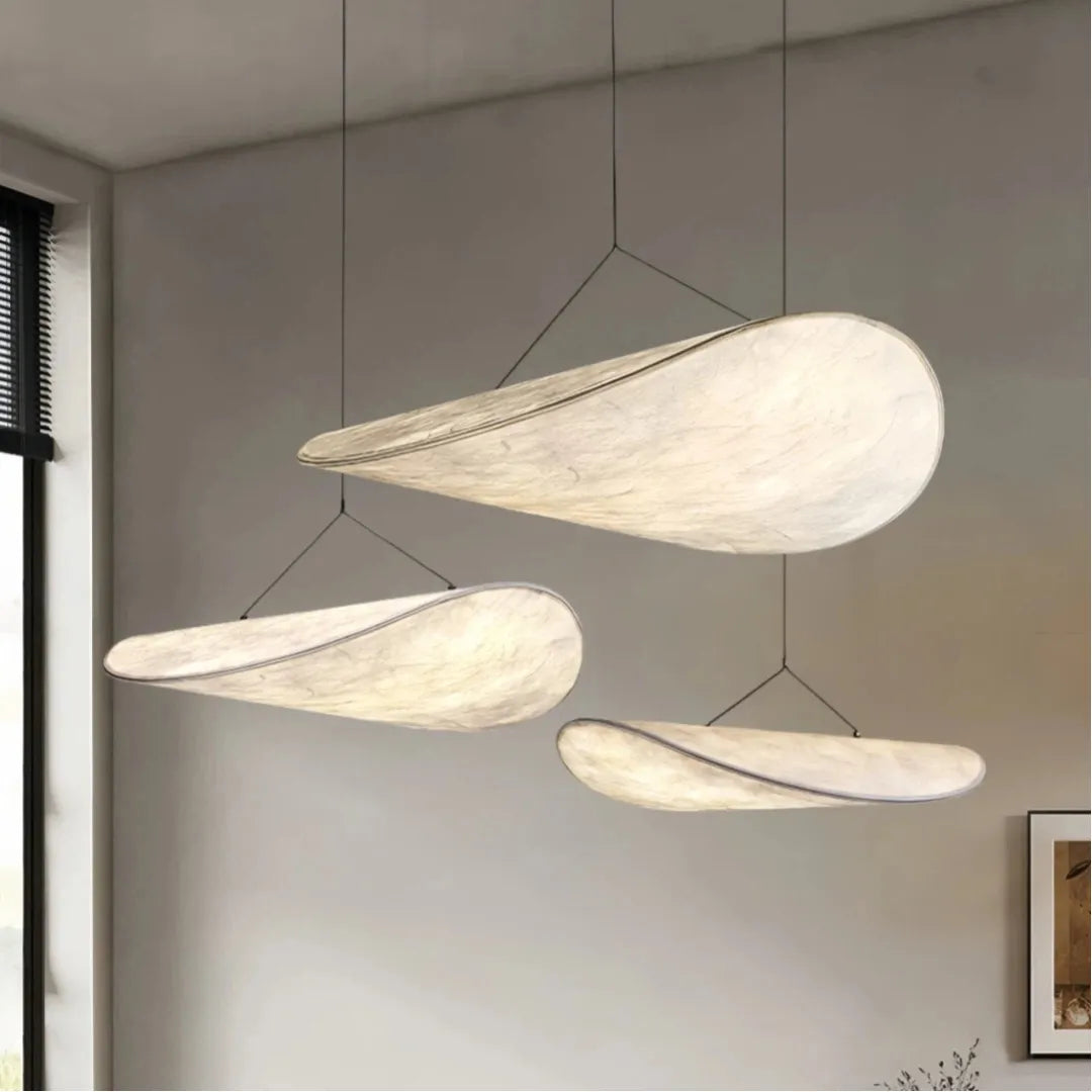 Seiden-Pendelleuchte für Esszimmer und Wohnzimmer