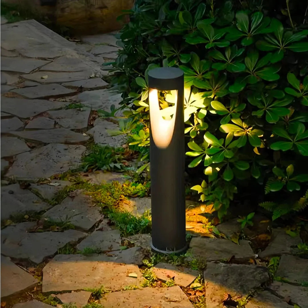 Pollerleuchte für den Garten – IP65 Außenleuchte aus Metall, Schwarz