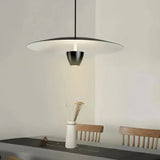 Moderne UFO Hängeleuchte für Esszimmer, höhenverstellbar, schwarz