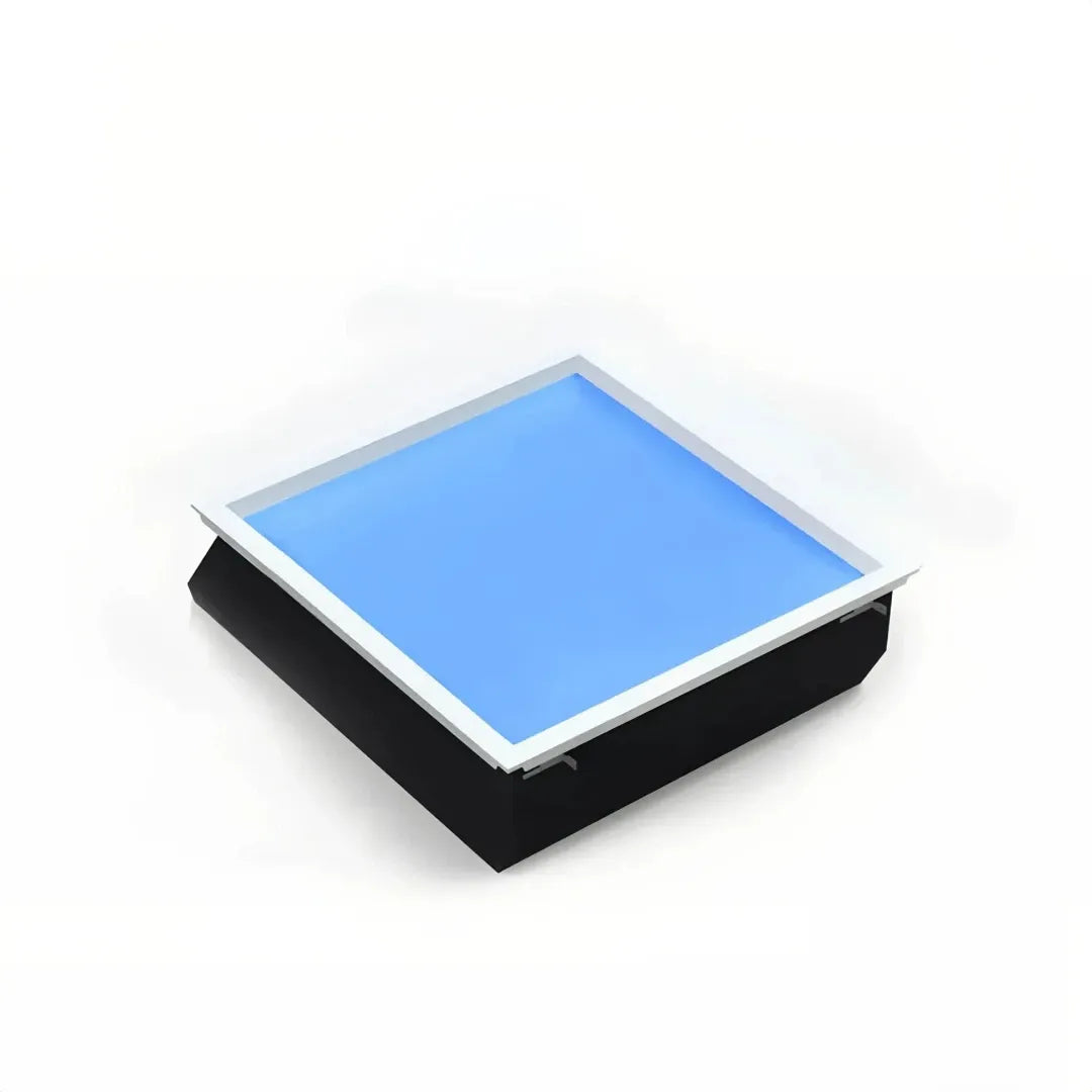 Flache rechteckige LED-Deckenleuchte mit Sonnenlicht-Optik