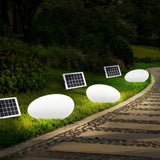 Solar-Gartenleuchte in Steinoptik mit RGB-Farbwechsel