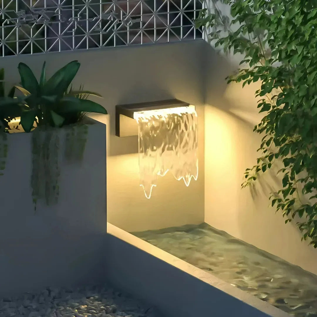 Solar Aussenwandleuchte LED für den Außenbereich, Modernes Design