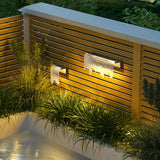 Solar Aussenwandleuchte LED für den Außenbereich, Modernes Design