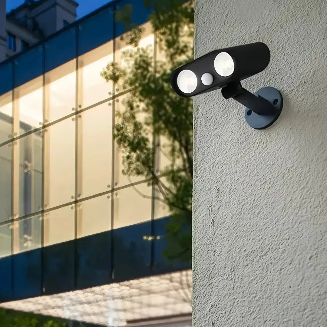 Solar LED-Außenstrahler mit Bewegungsmelder für Garten und Hof