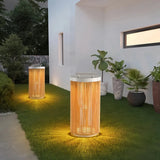 Solar Terrassenlaterne aus Seilgeflecht, IP65 wasserdicht