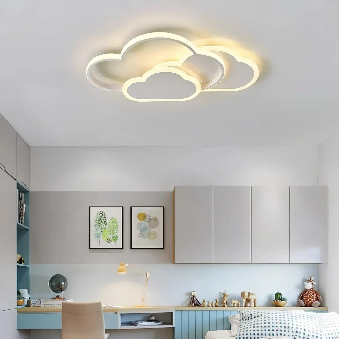 LED Deckenleuchte in Wolkenform fürs Kinderzimmer, dimmbar