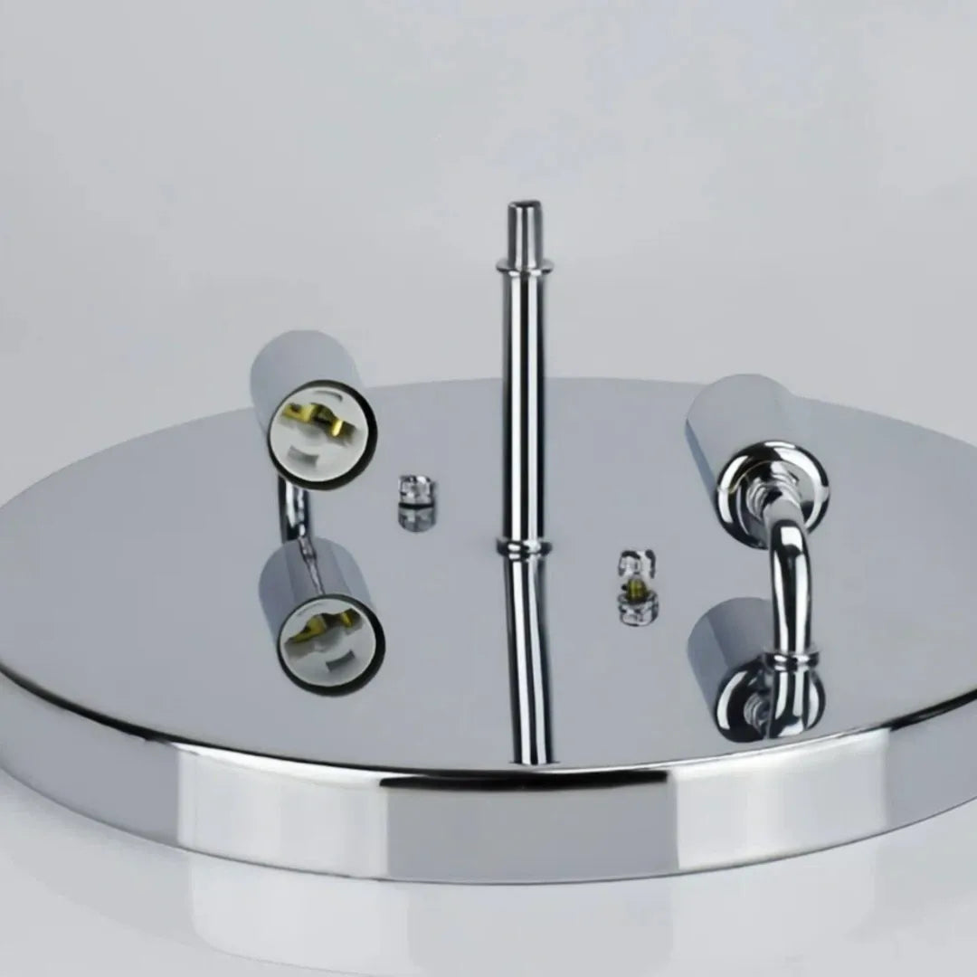 Kristall-Deckenleuchte Chrom mit E12-Fassung