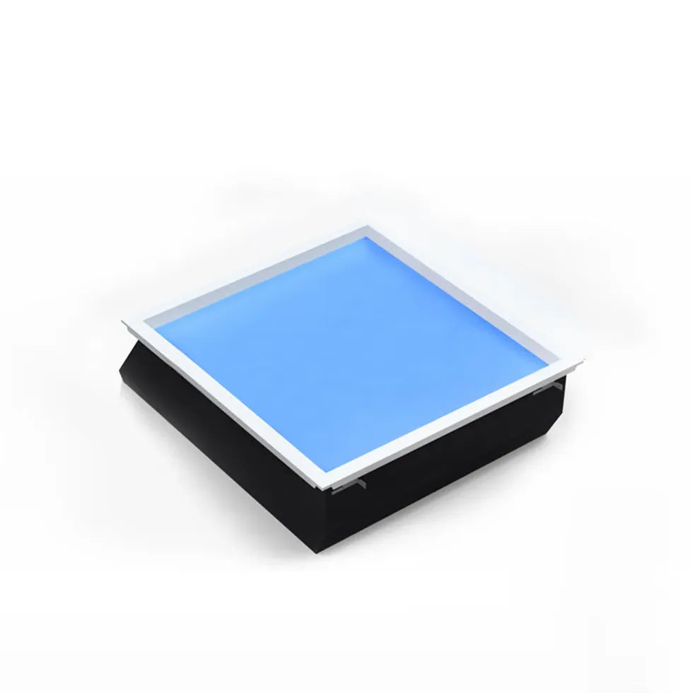 Rechteckige Deckenleuchte LED mit eingebautem minimalistischen Panel - Lampe Markt