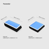 Rechteckige Deckenleuchte LED mit eingebautem minimalistischen Panel - Lampe Markt