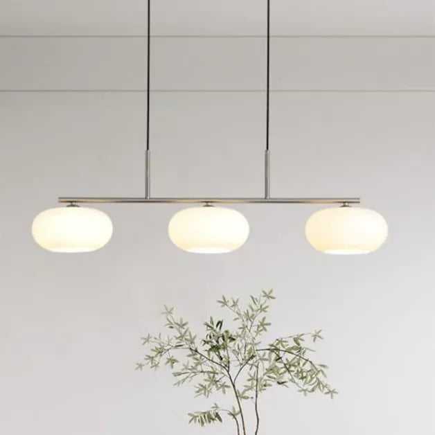 Esszimmer Hängelampe LED Glas weiß modern - Lampe Markt