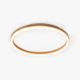Deckenleuchte Holzoptik modern rundes schlichtes Design - Lampe Markt
