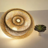 Hängeleuchte Rattangeflecht nordisch schlicht Bambus-Design - Lampe Markt