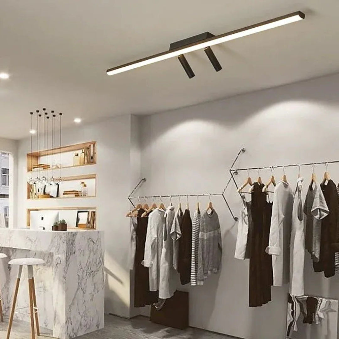 Deckenstrahler für Wohnzimmer in modernem langen Design - Lampe Markt