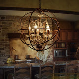Esszimmer Pendelleuchte höhenverstellbar im Vintage Vogelkäfig Design - Lampe Markt