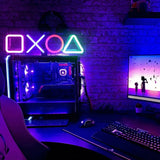 LED Neon-Wandleuchte  für Gamerzimmer, USB-Aufladung