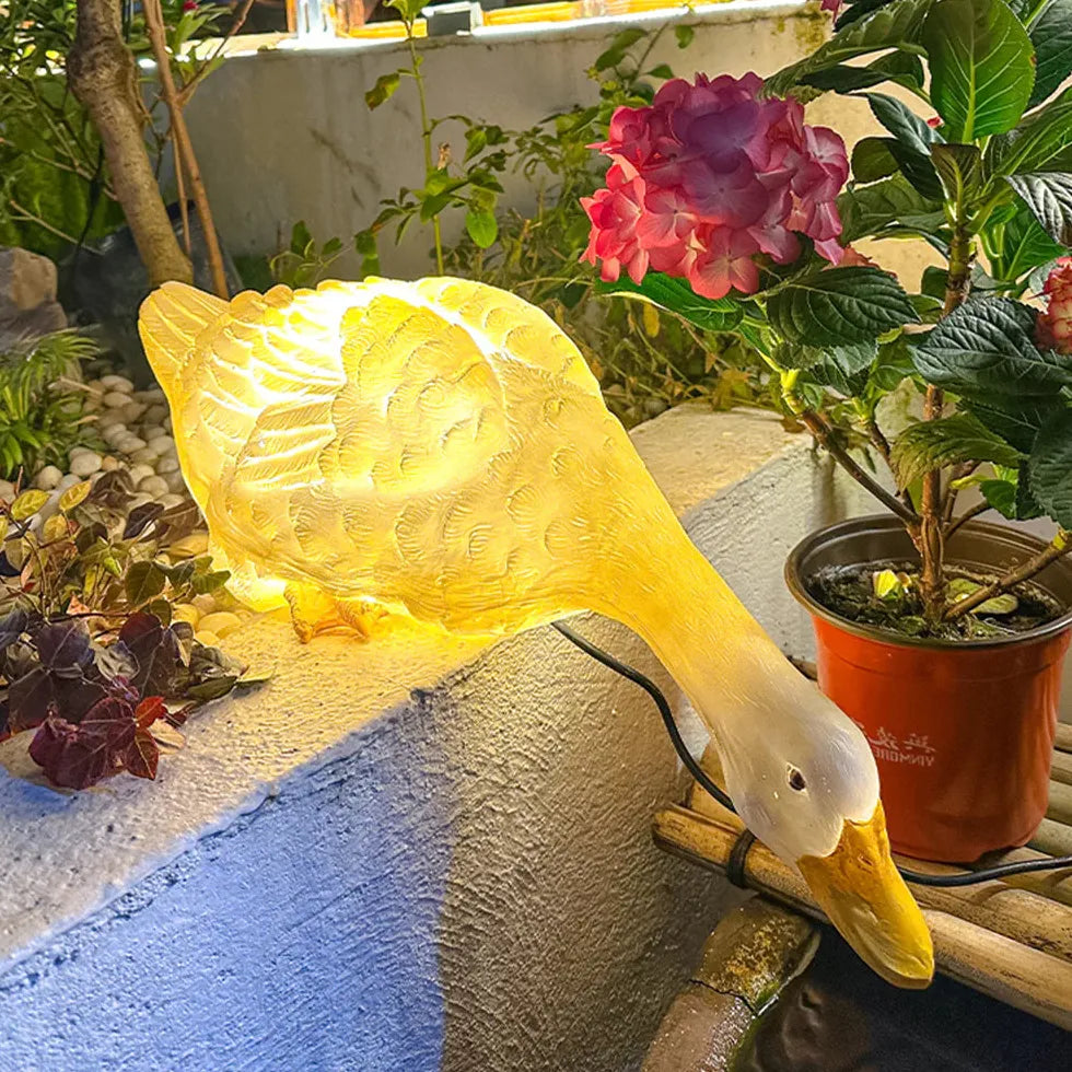 garten dekoleuchte Entzückende Enten Bodenlampe für den Garten - Lampe Markt