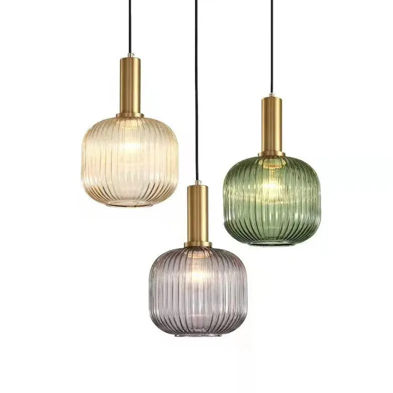 Glas Pendelleuchte grün modern minimalistisch Design - Lampe Markt