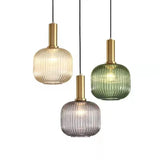 Glas Pendelleuchte grün modern minimalistisch Design - Lampe Markt