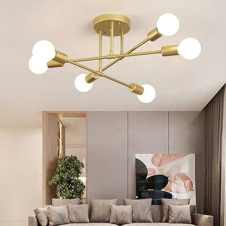 Gold Pendelleuchte im nordischen kreativen Design - Lampe Markt