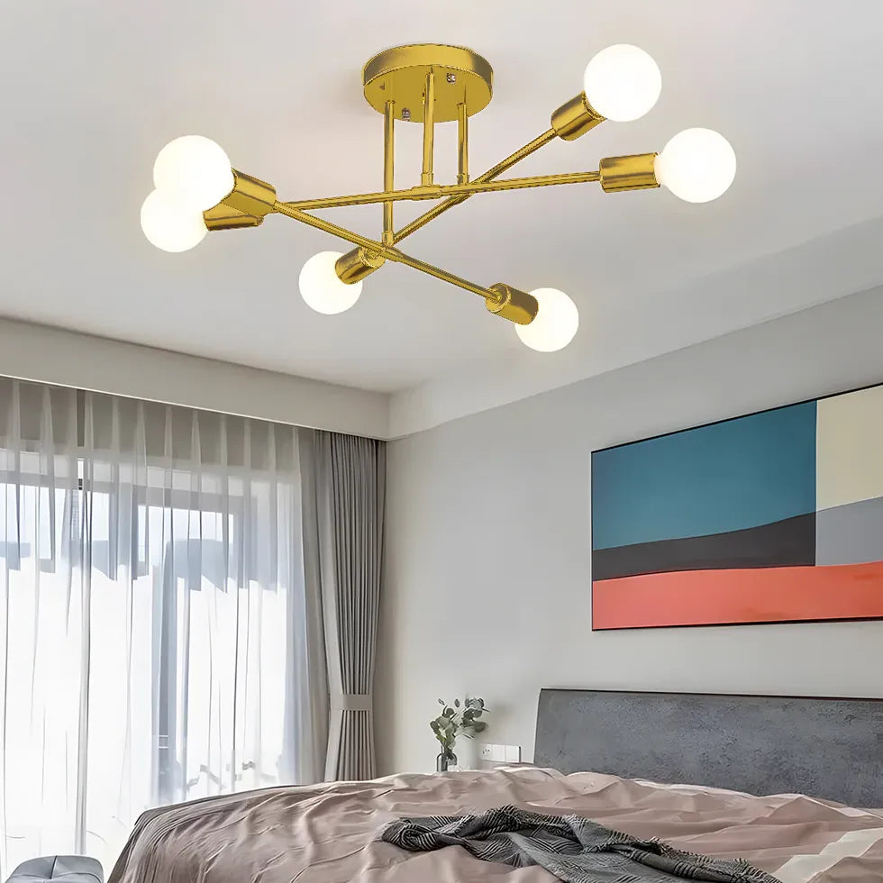 Gold Pendelleuchte im nordischen kreativen Design - Lampe Markt