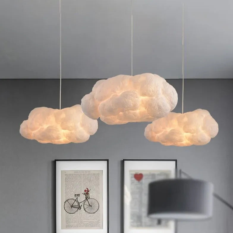 hängelampe schlafzimmer weiß nordisch wolkenförmig modern - Lampe Markt