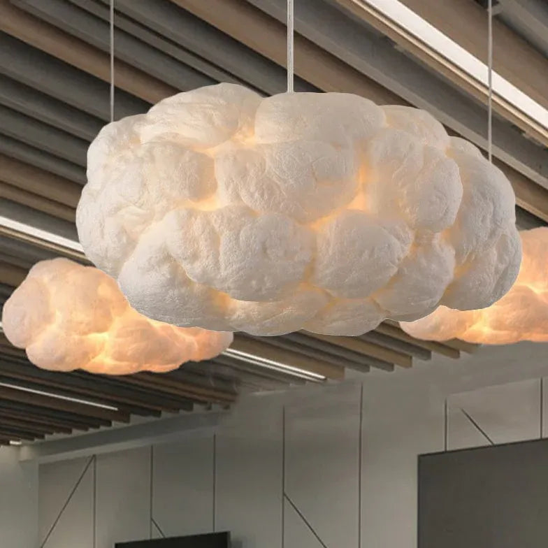 hängelampe schlafzimmer weiß nordisch wolkenförmig modern - Lampe Markt