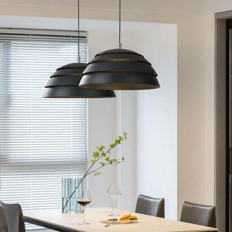 Hängelampe Wohnzimmer dimmbar Nordisch Modern Halbkugel - Lampe Markt