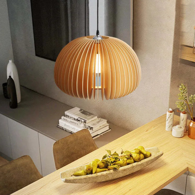 holz hängelampe esszimmer nordisches modernes design elegant - Lampe Markt