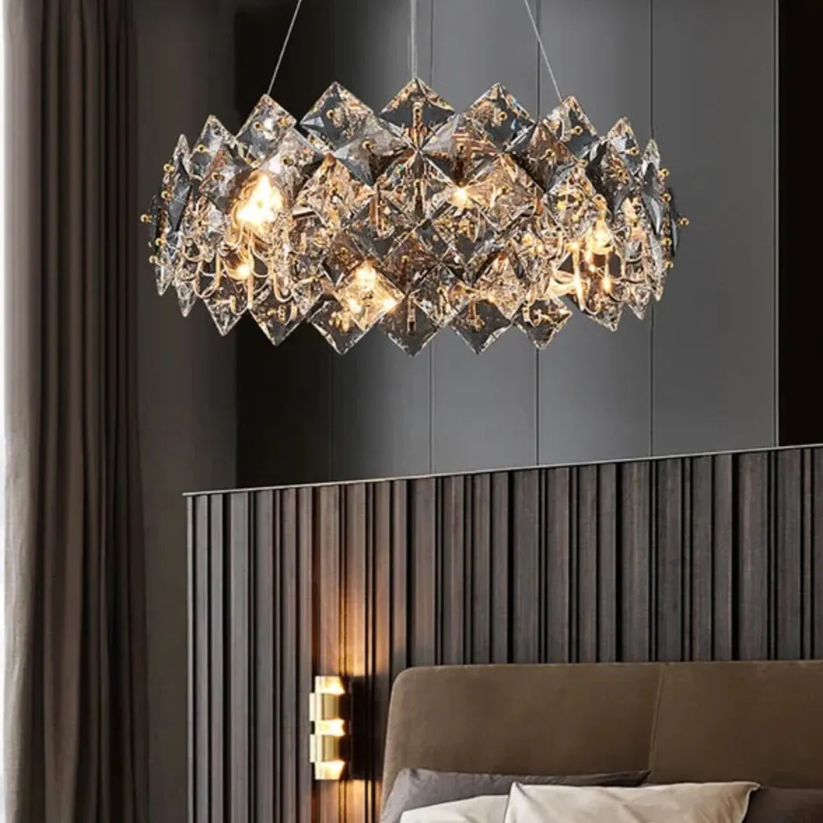 Kristallleuchter modern in leichtem luxuriösen Stil - Lampe Markt