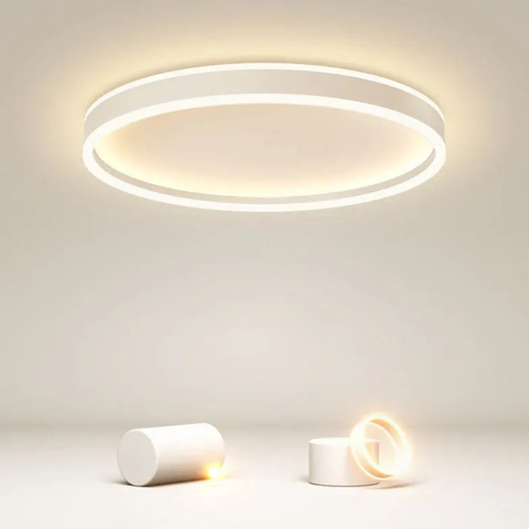 LED Deckenleuchte dimmbar schlafzimmer nordisch modern rund - Lampe Markt