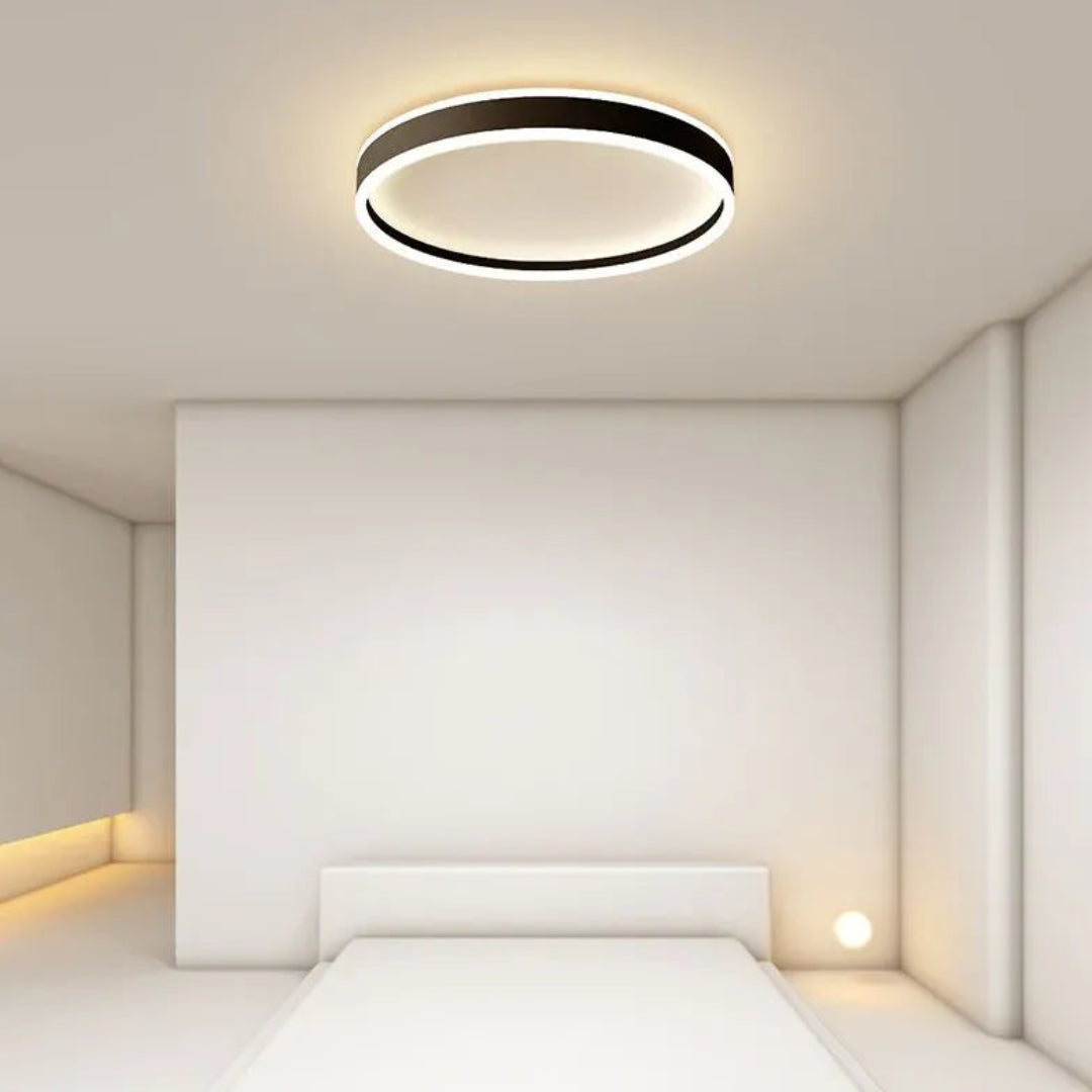 LED Deckenleuchte dimmbar schlafzimmer nordisch modern rund - Lampe Markt