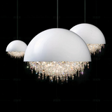 Kristall Pendelleuchte Kugel mit LED für Esszimmer