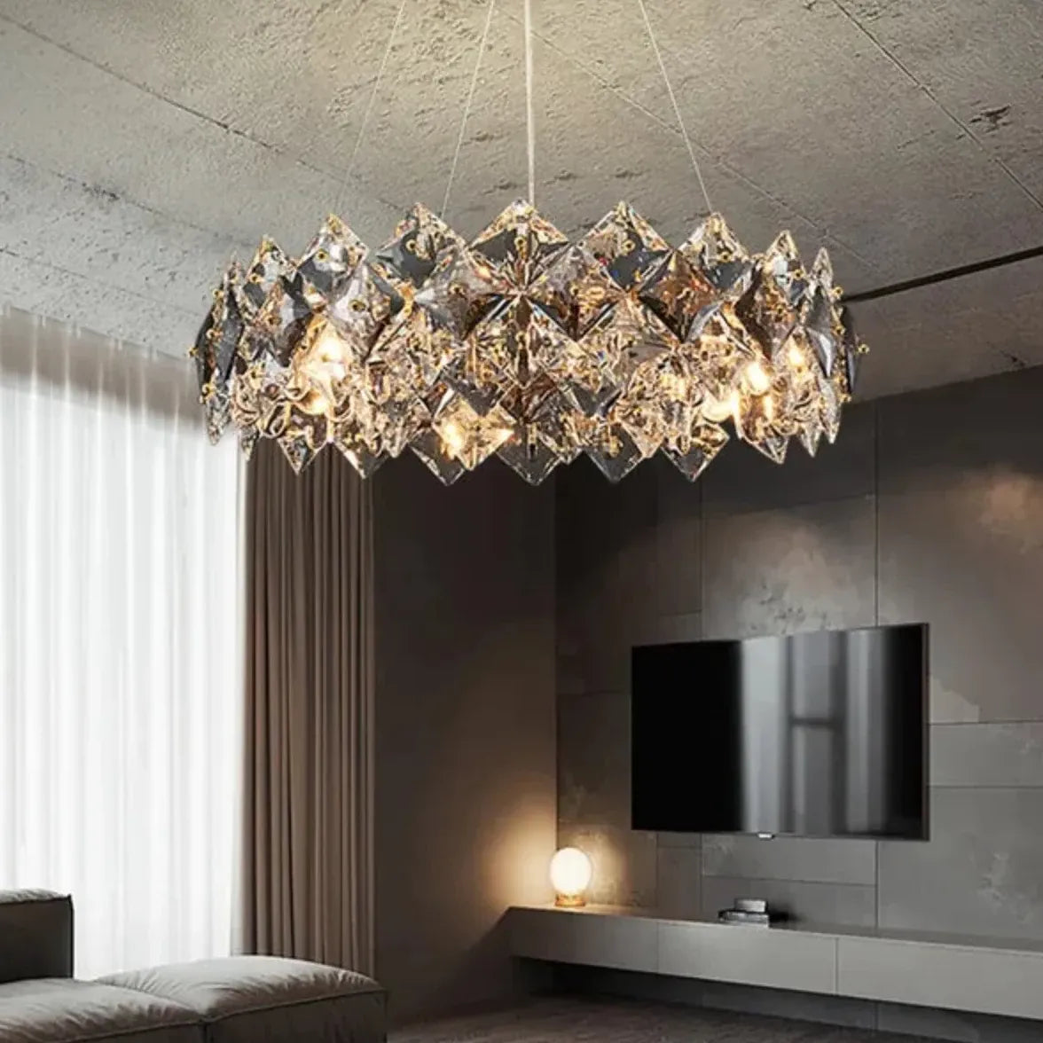 Kristallleuchter modern in leichtem luxuriösen Stil - Lampe Markt
