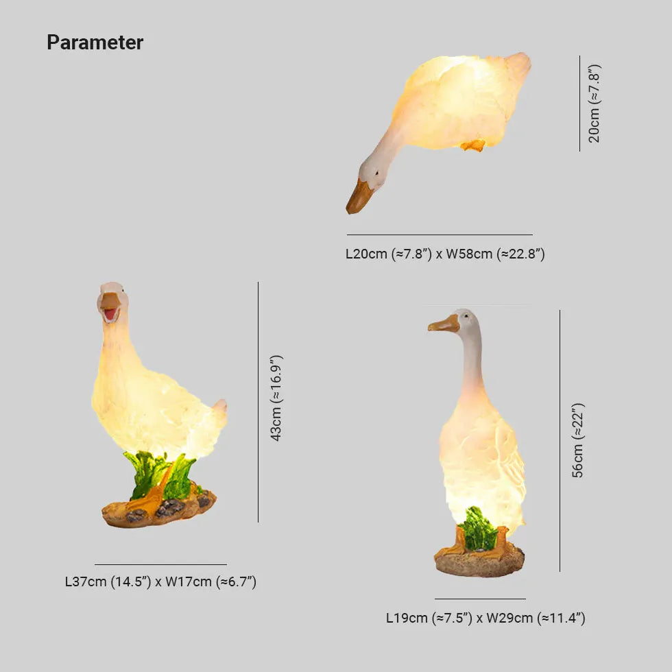 garten dekoleuchte Entzückende Enten Bodenlampe für den Garten - Lampe Markt