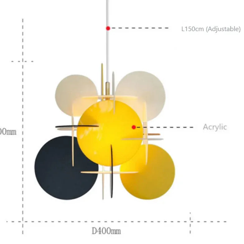 Pendelleuchte Wohnzimmer Design mit einfachem nordischem Acryl - Lampe Markt