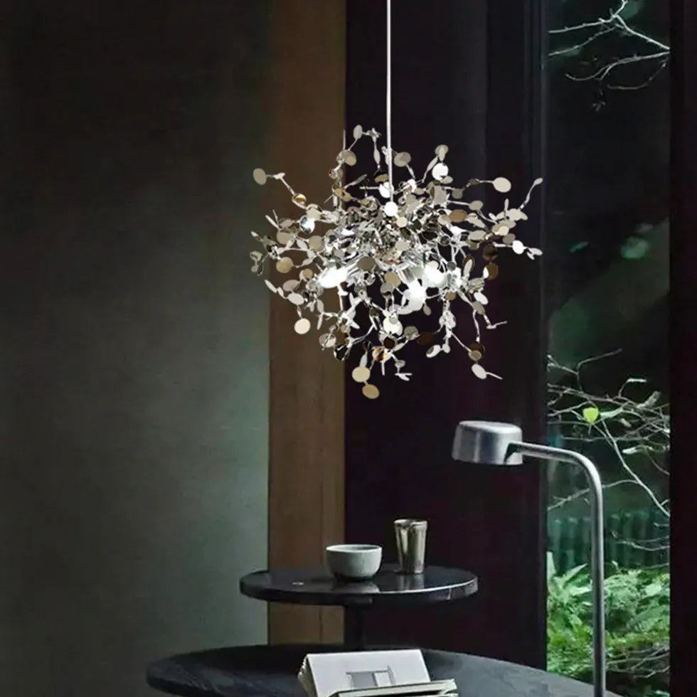 moderner kronleuchter silber für elegantes nordisches Design - Lampe Markt