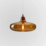 braune pendelleuchte im modernen skandinavischen stil - Lampe Markt